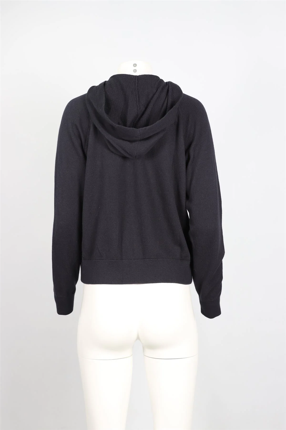 NAKED CASHMERE NAVY COTTON BLEND HOODIE SMALL - Image 4