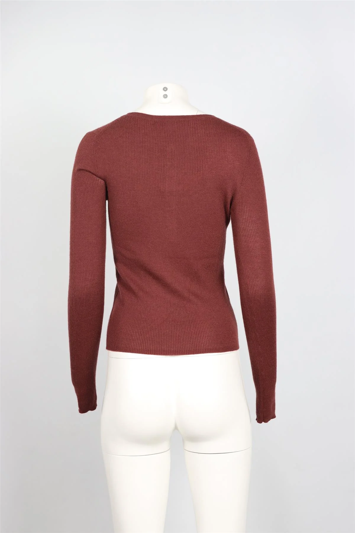 NAKED CASMERE RED CASHMERE TOP SMALL - Image 4