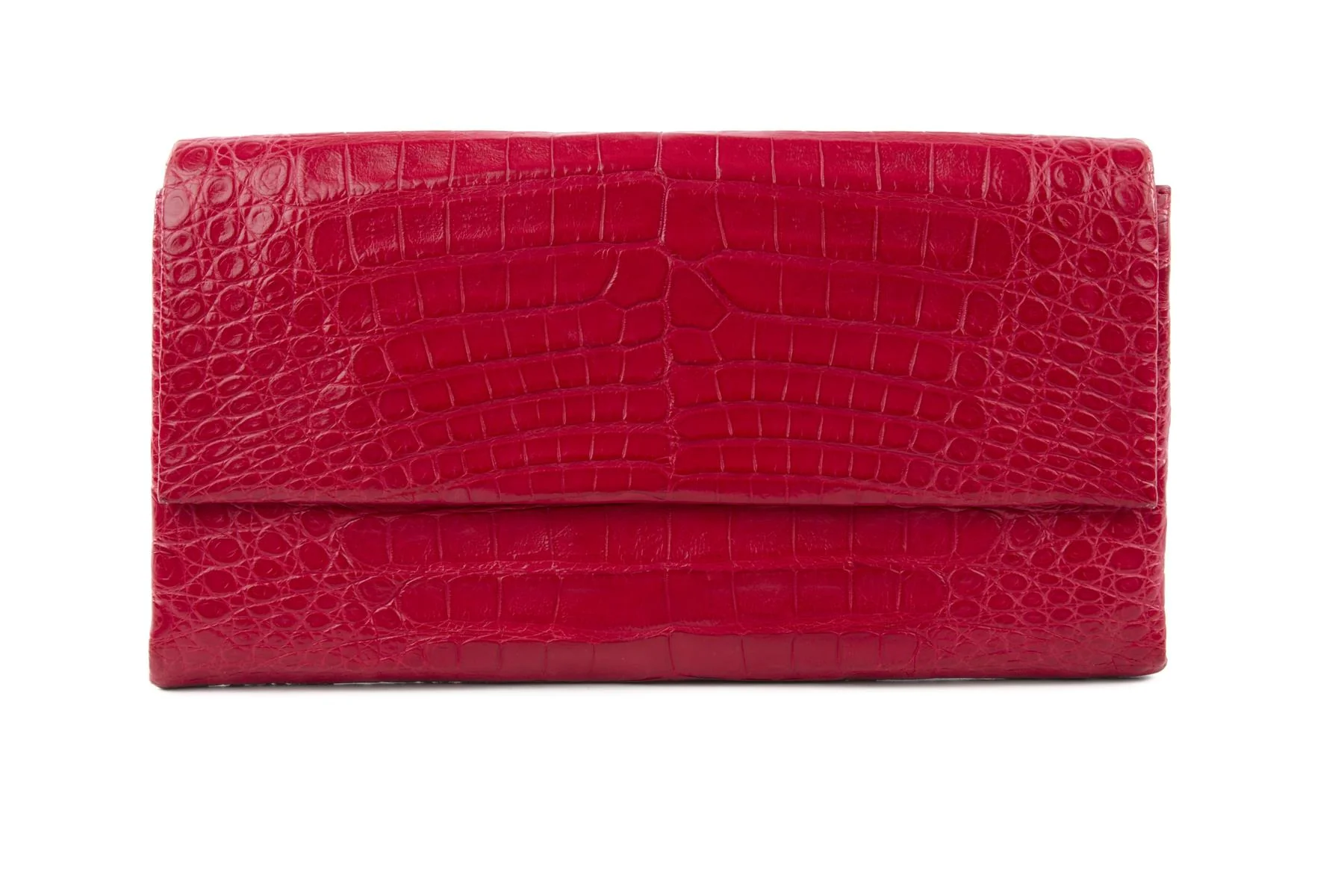 NANCY GONZALEZ RED CROCODILE CLUTCH - Image 2