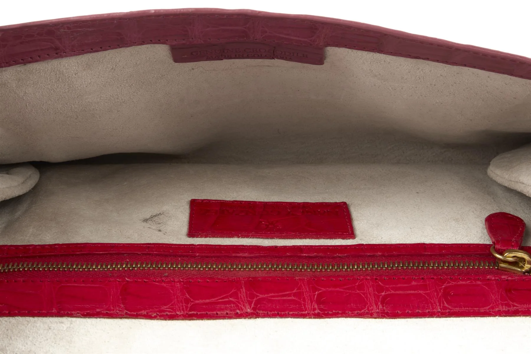 NANCY GONZALEZ RED CROCODILE CLUTCH - Image 9