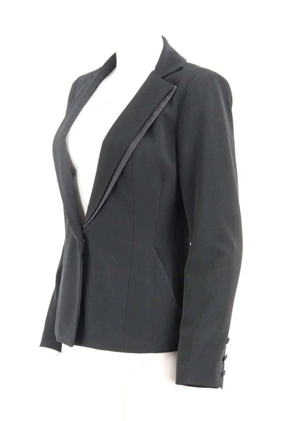 NANETTE LEPORE CUTOUT CREPE BLAZER US 8 UK 12 - Image 3
