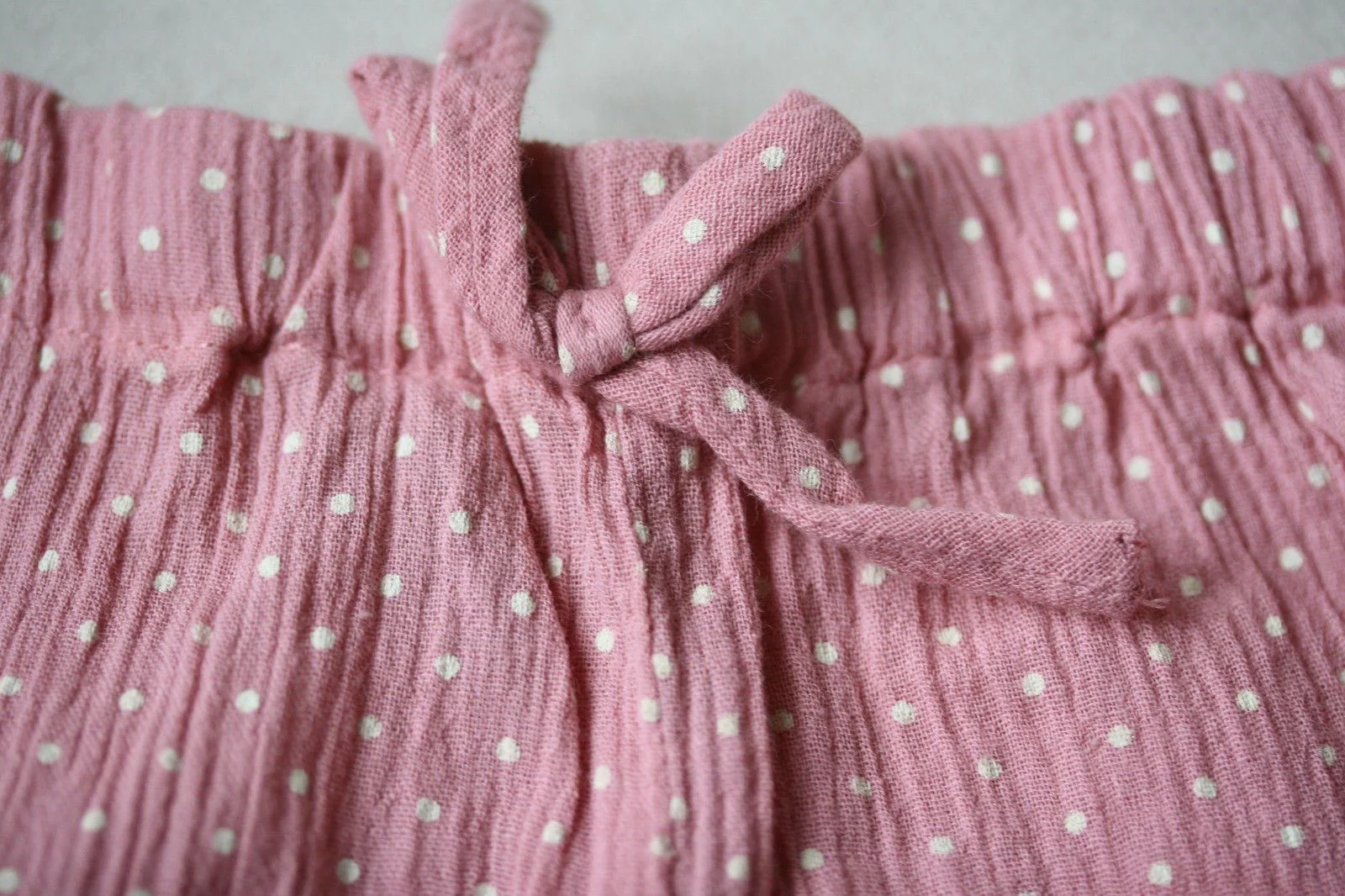 NANOS BABY PINK POLKA DOT COTTON SHORTS 18 MONTHS - Image 4