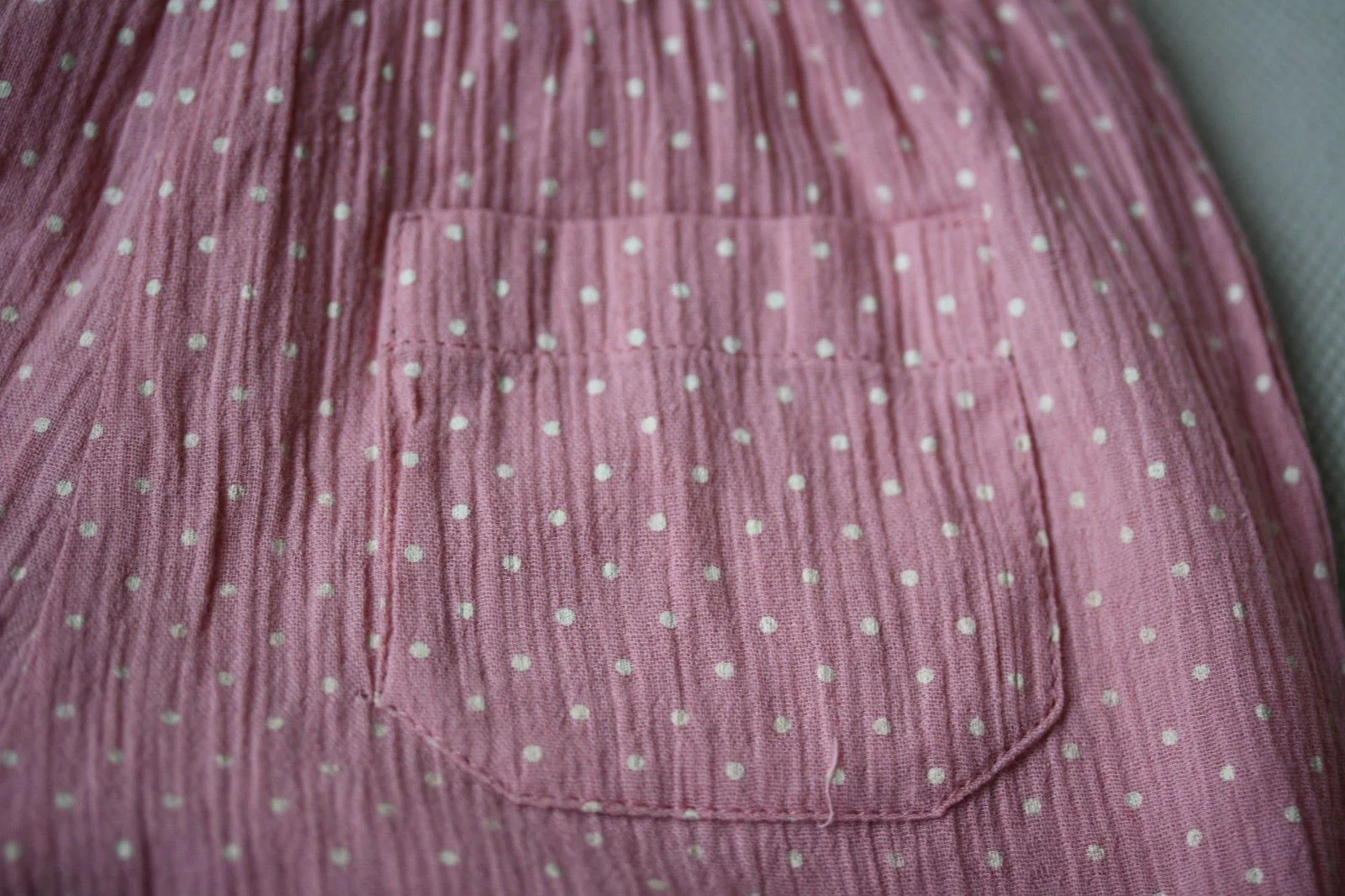 NANOS BABY PINK POLKA DOT COTTON SHORTS 18 MONTHS - Image 5