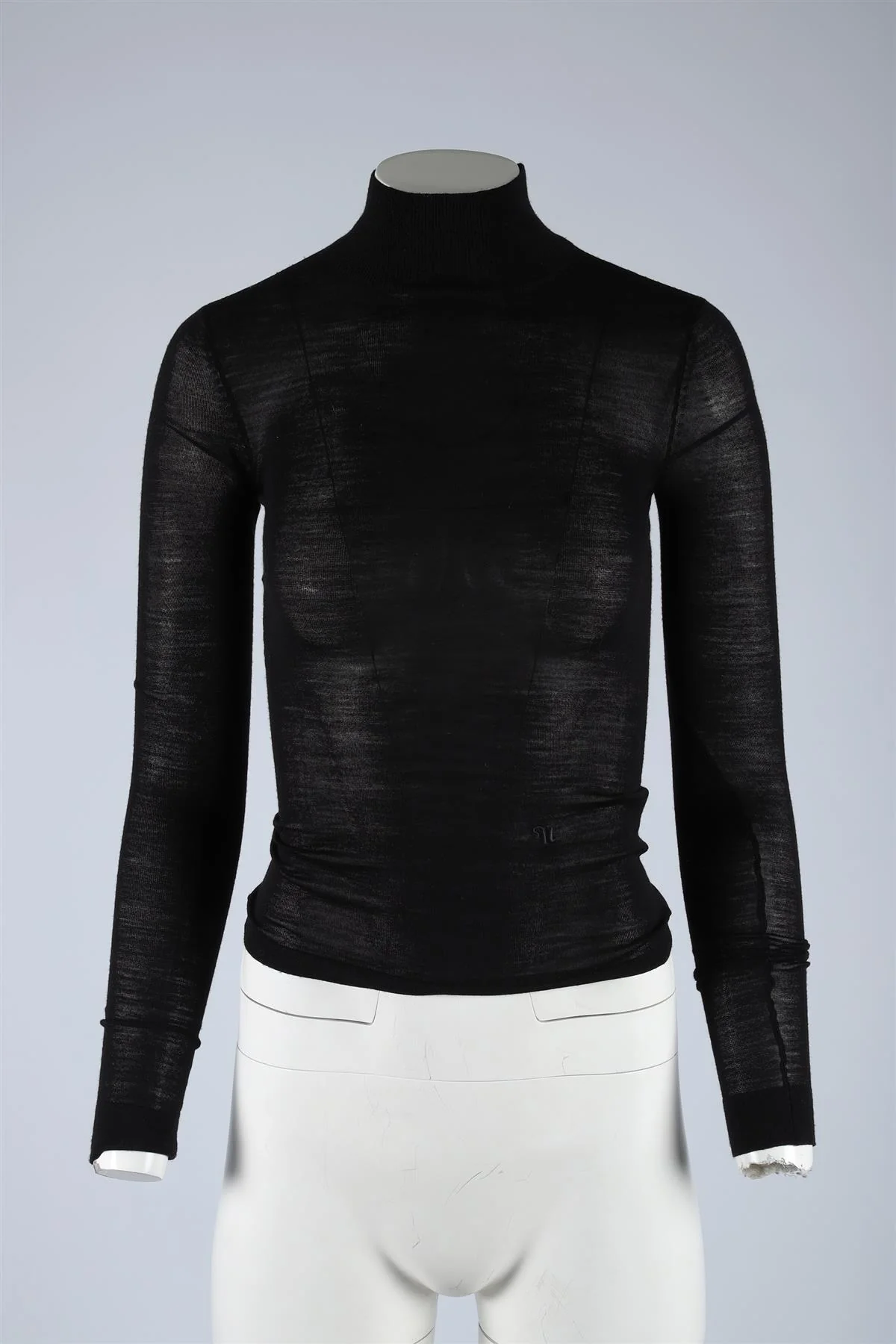 NANUSHKA BLACK WOOL TOP SMALL - Image 2