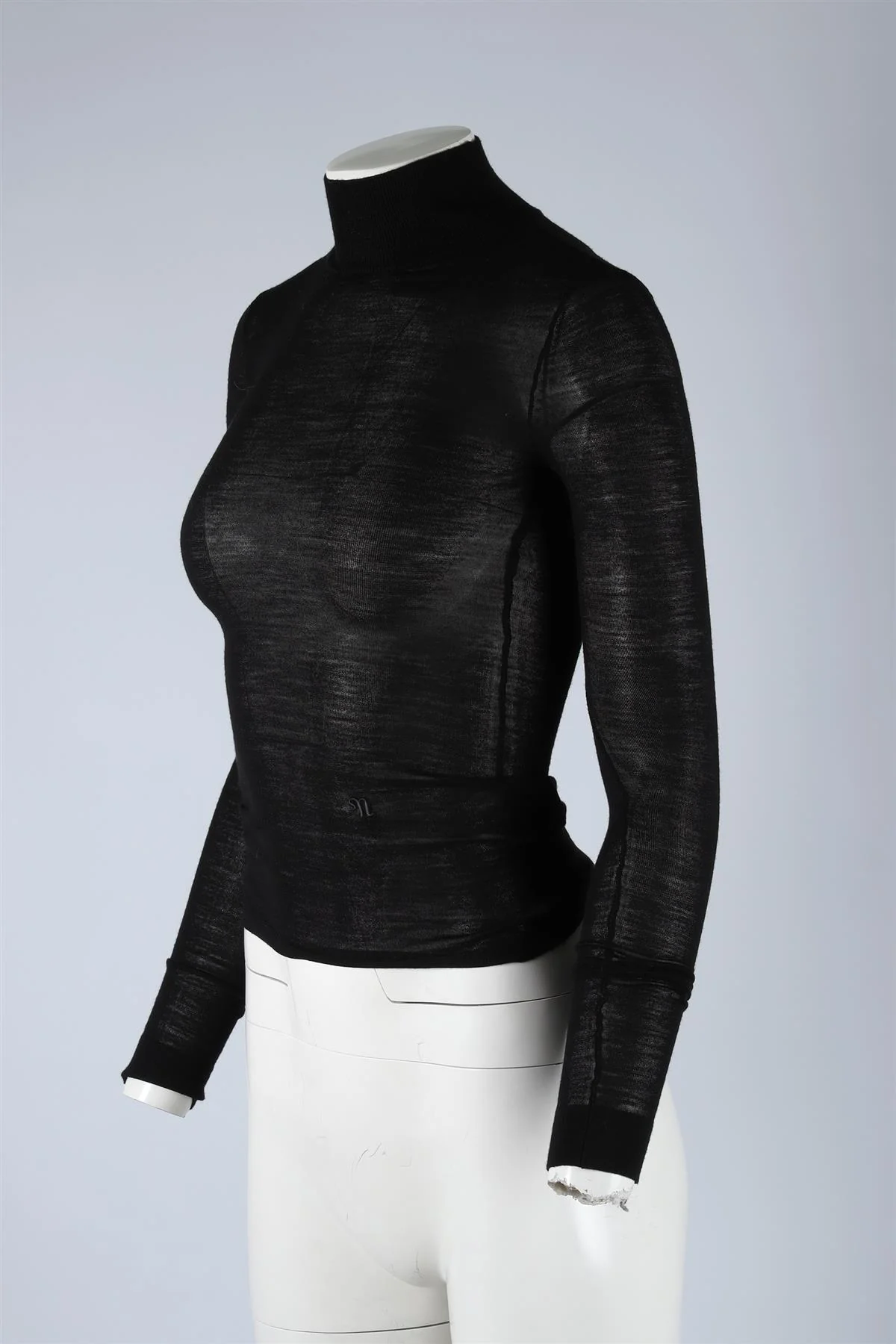 NANUSHKA BLACK WOOL TOP SMALL - Image 3