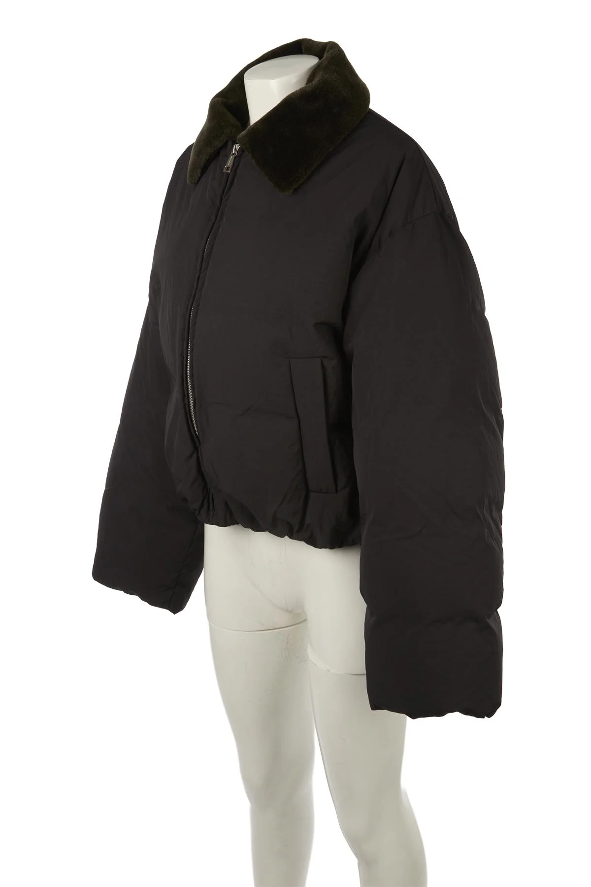 NANUSHKA BLACK ZACHARIE PADDED DOWN JACKET SMALL - Image 3