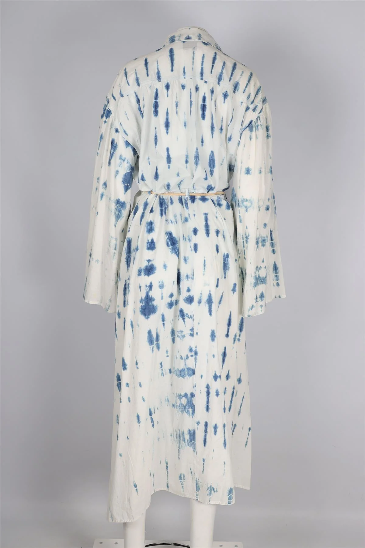 NANUSHKA BLUE COTTON MAXI DRESS MEDIUM - Image 4