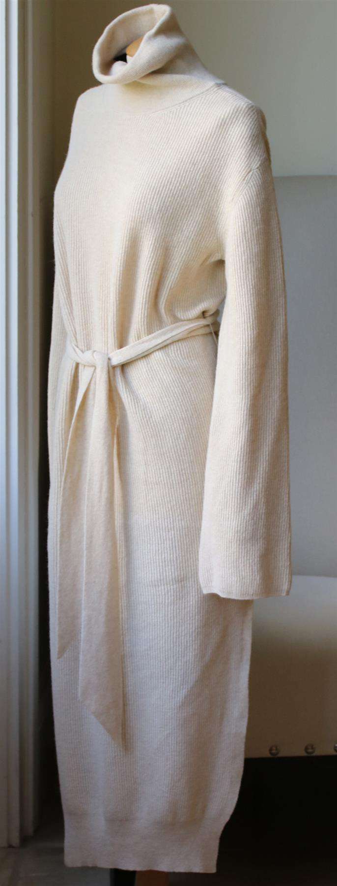 NANUSHKA CANAAN BELTED RIBBED KNIT DRESS SMALL - Image 3