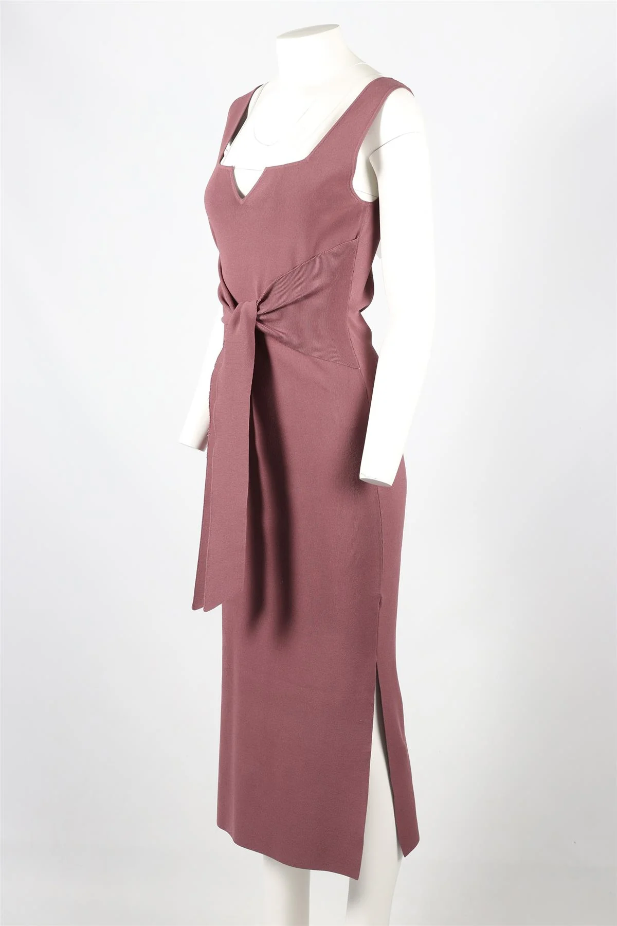 NANUSHKA PURPLE KNIT MIDI DRESS MEDIUM - Image 3
