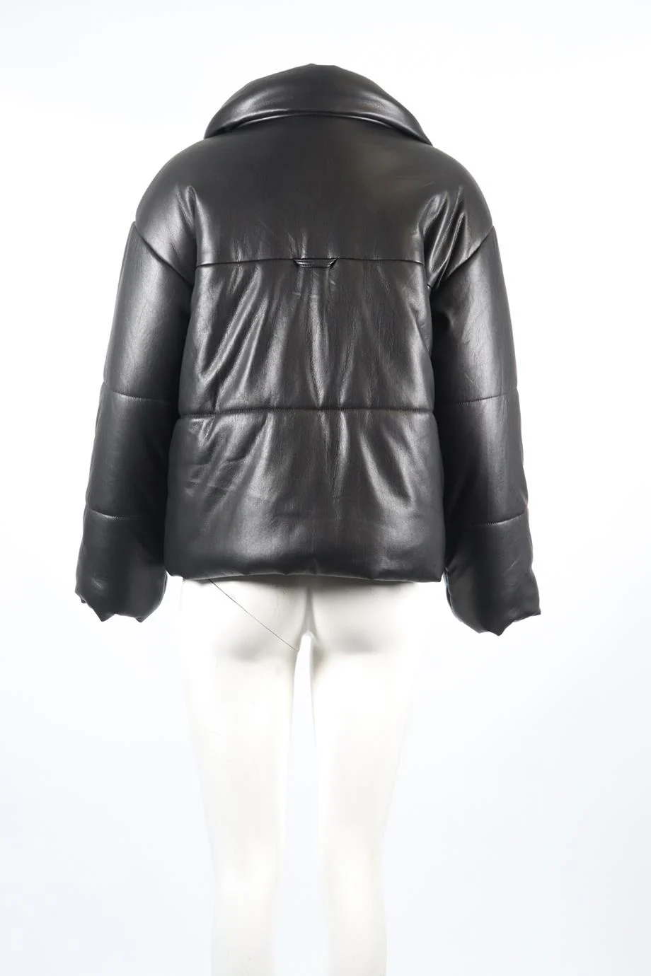 NANUSHKA QUILTED PADDED FAUX LEATHER JACKET SMALL - Image 5