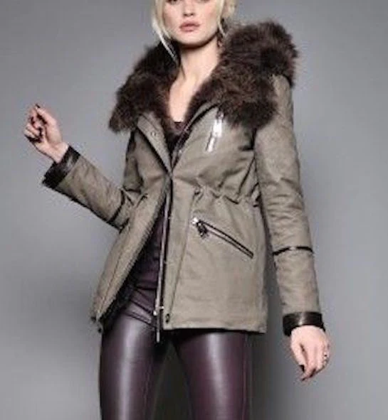 NATACHA AND VANESSA PARKA JACKET SZ 40 UK 8/10 - Image 12