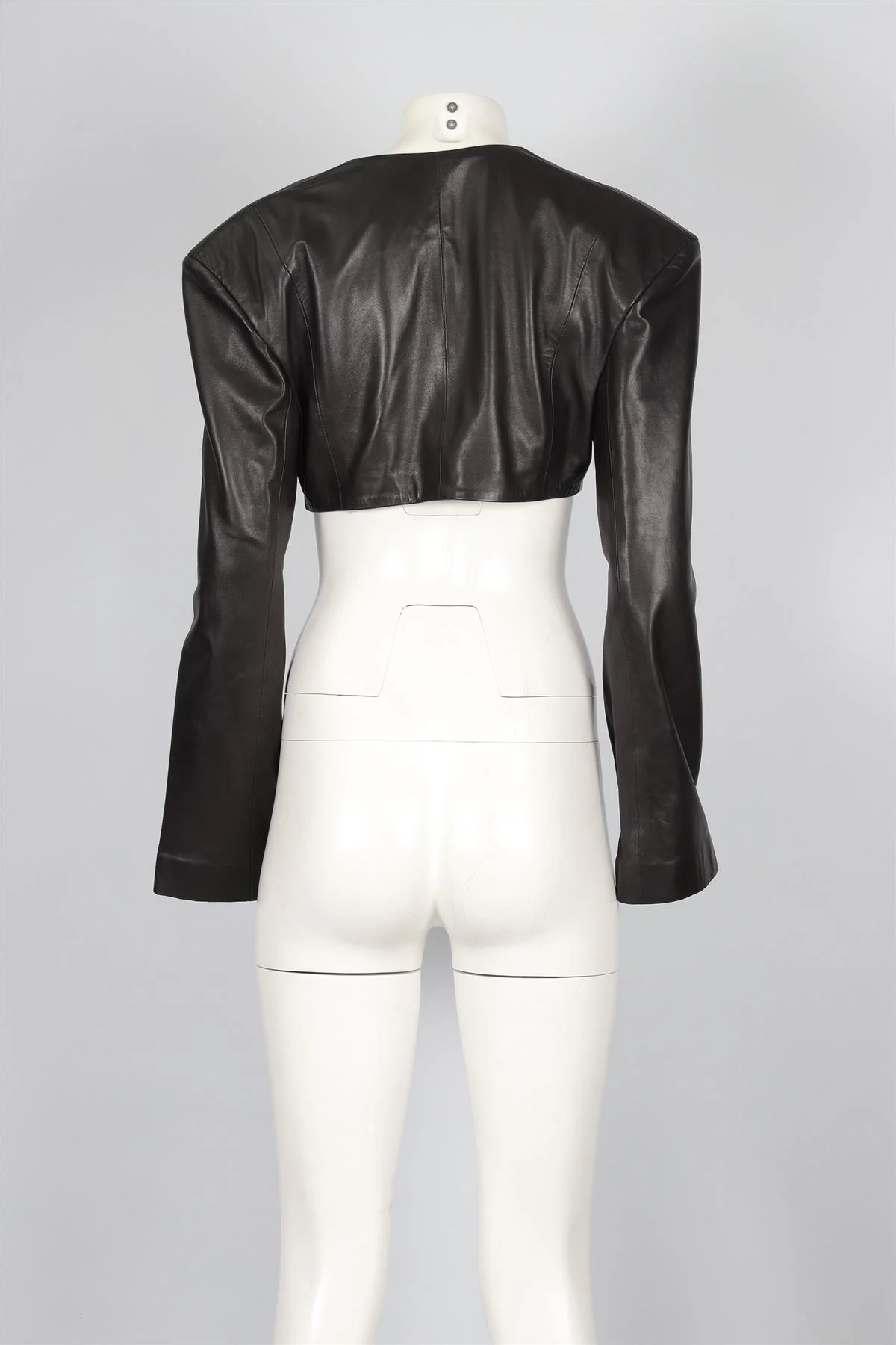 NATASHA ZINKO BLACK LEATHER JACKET FR 40 UK 12 - Image 4