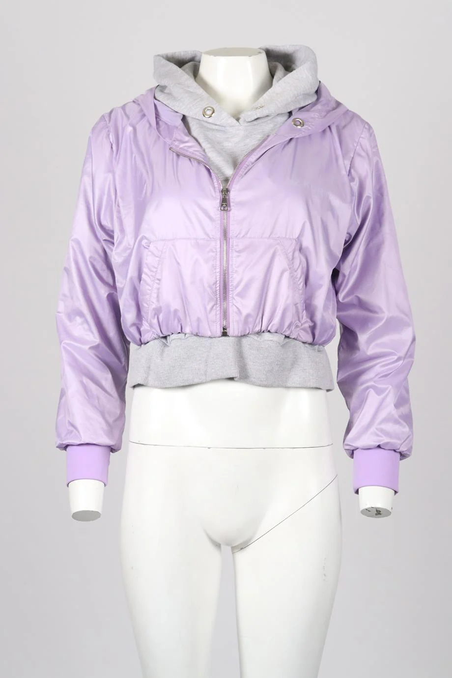NATASHA ZINKO SHELL AND COTTON HOODIE SMALL - Image 2