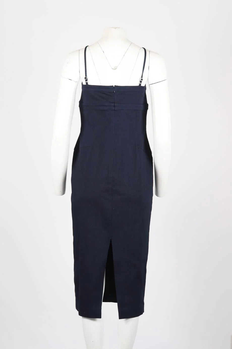 NBD DENIM MIDI DRESS LARGE - Image 4