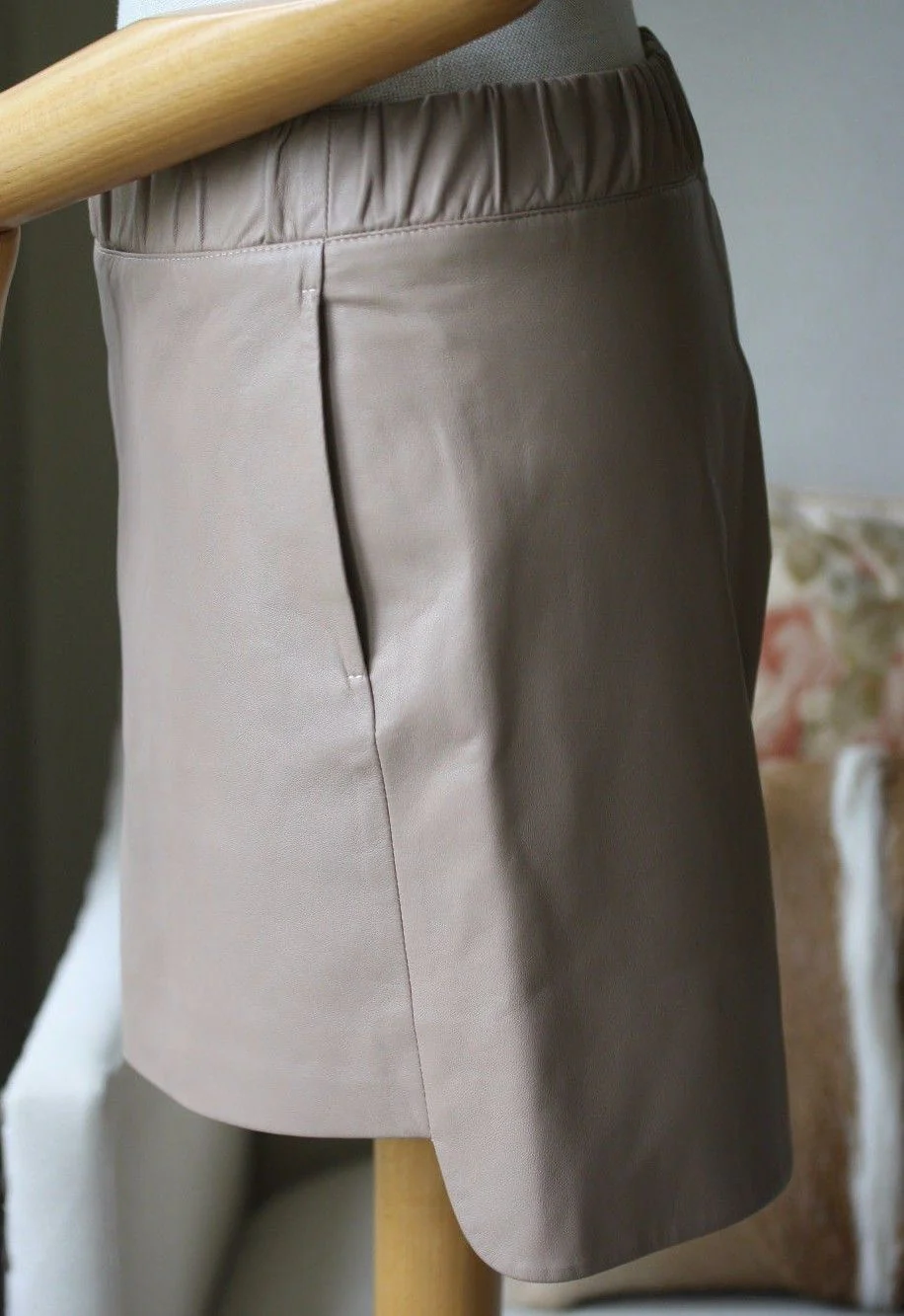 NEIL BARRETT HI/LO LEATHER SKIRT SMALL - Image 3