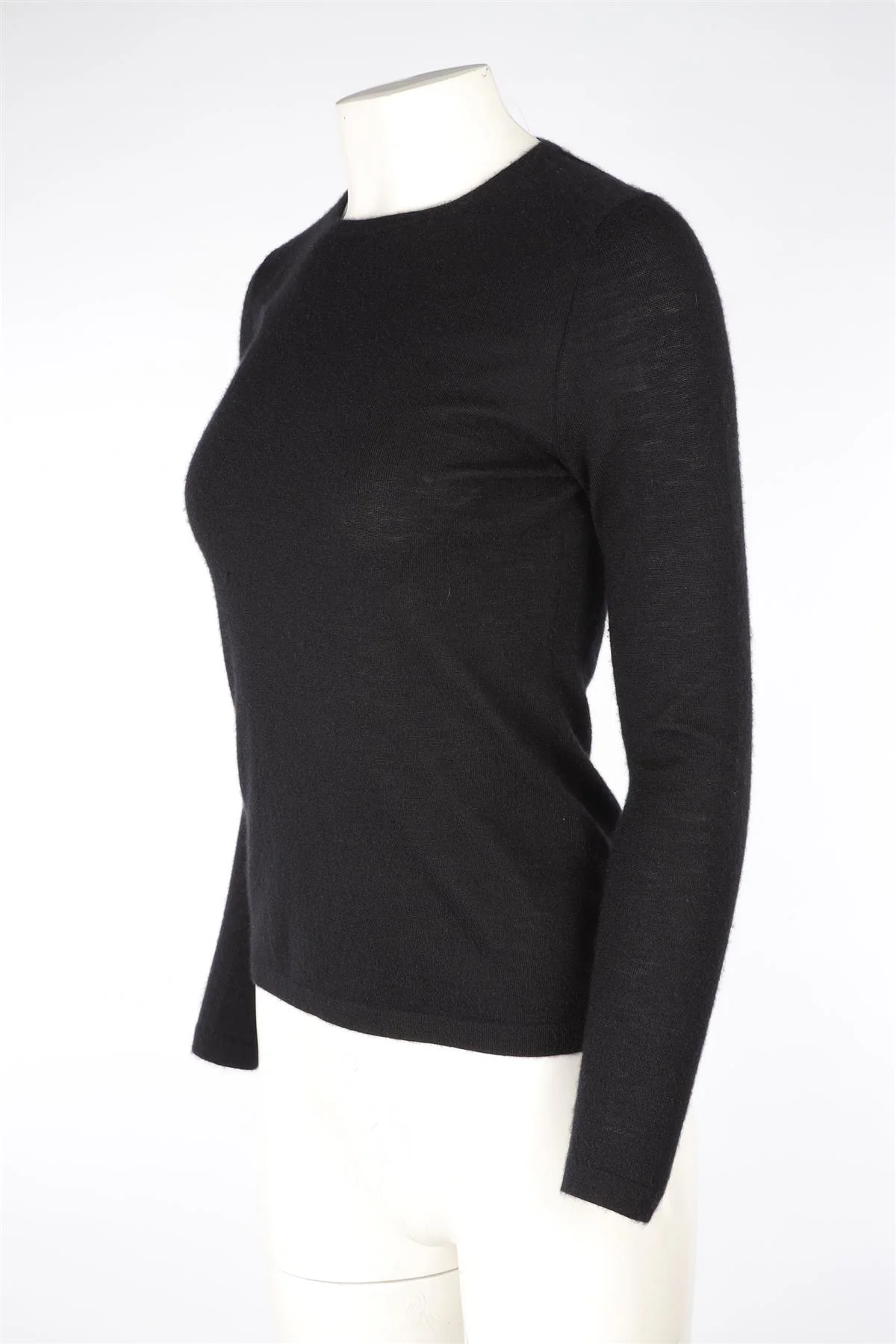 NEIMAN MARCUS BLACK CASHMERE SWEATER SMALL - Image 3