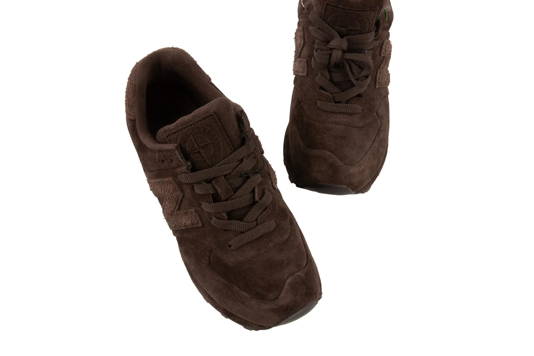 NEW BALANCE + STONE ISLAND BROWN GHOST 574 SNEAKERS EU 39.5 UK 6.5 US 9.5 - Image 4