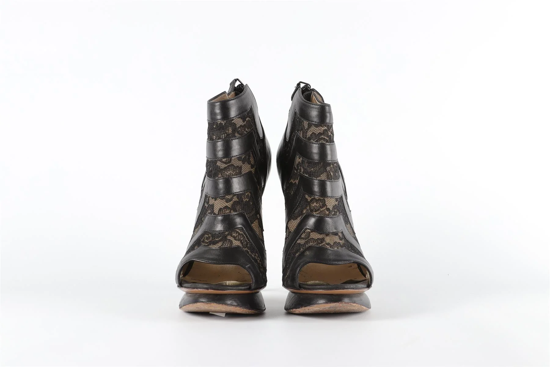 NICHOLAS KIRKWOOD BLACK LEATHER SANDALS EU 38.5 UK 5.5 US 8.5 - Image 3