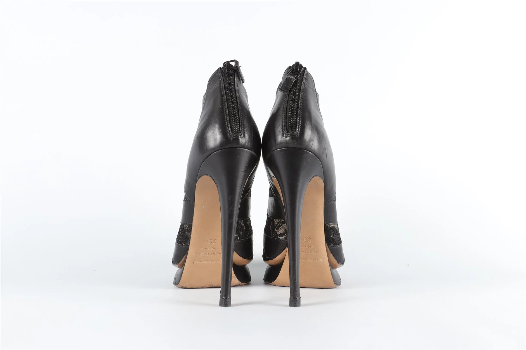NICHOLAS KIRKWOOD BLACK LEATHER SANDALS EU 38.5 UK 5.5 US 8.5 - Image 5