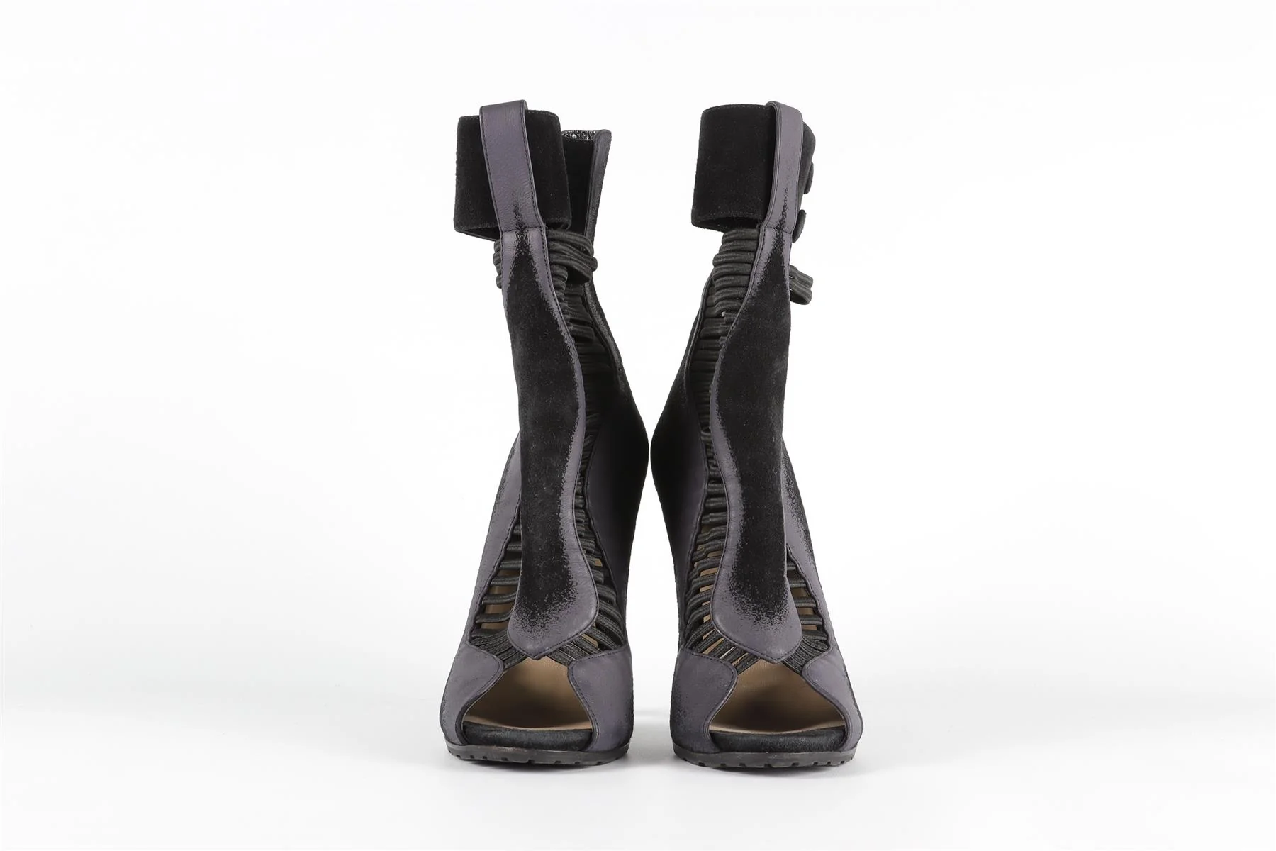 NICHOLAS KIRKWOOD BLACK SUEDE ANKLE BOOTS EU 38 UK 5 US 8 - Image 3