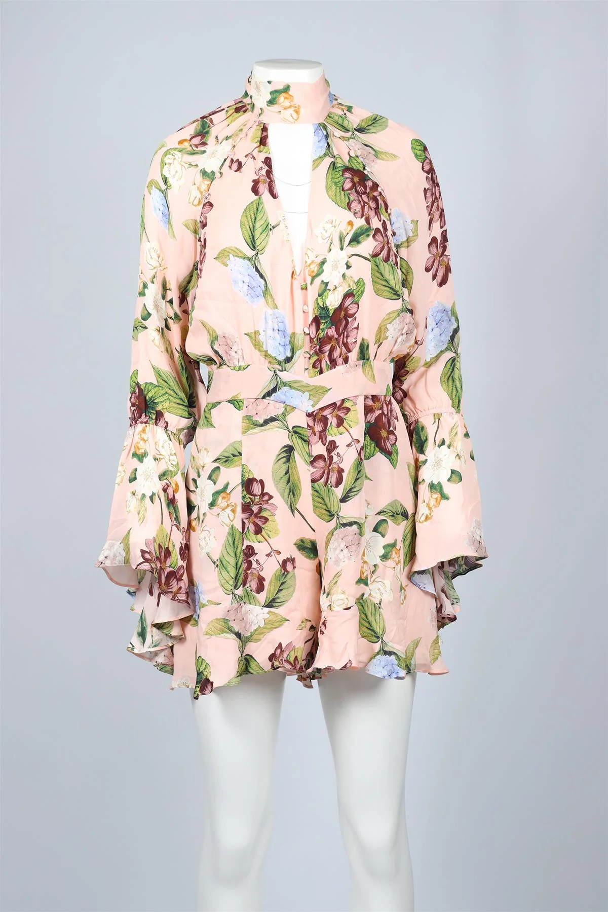 NICHOLAS MULTICOLOURED SILK PLAYSUIT MEDIUM - Image 2