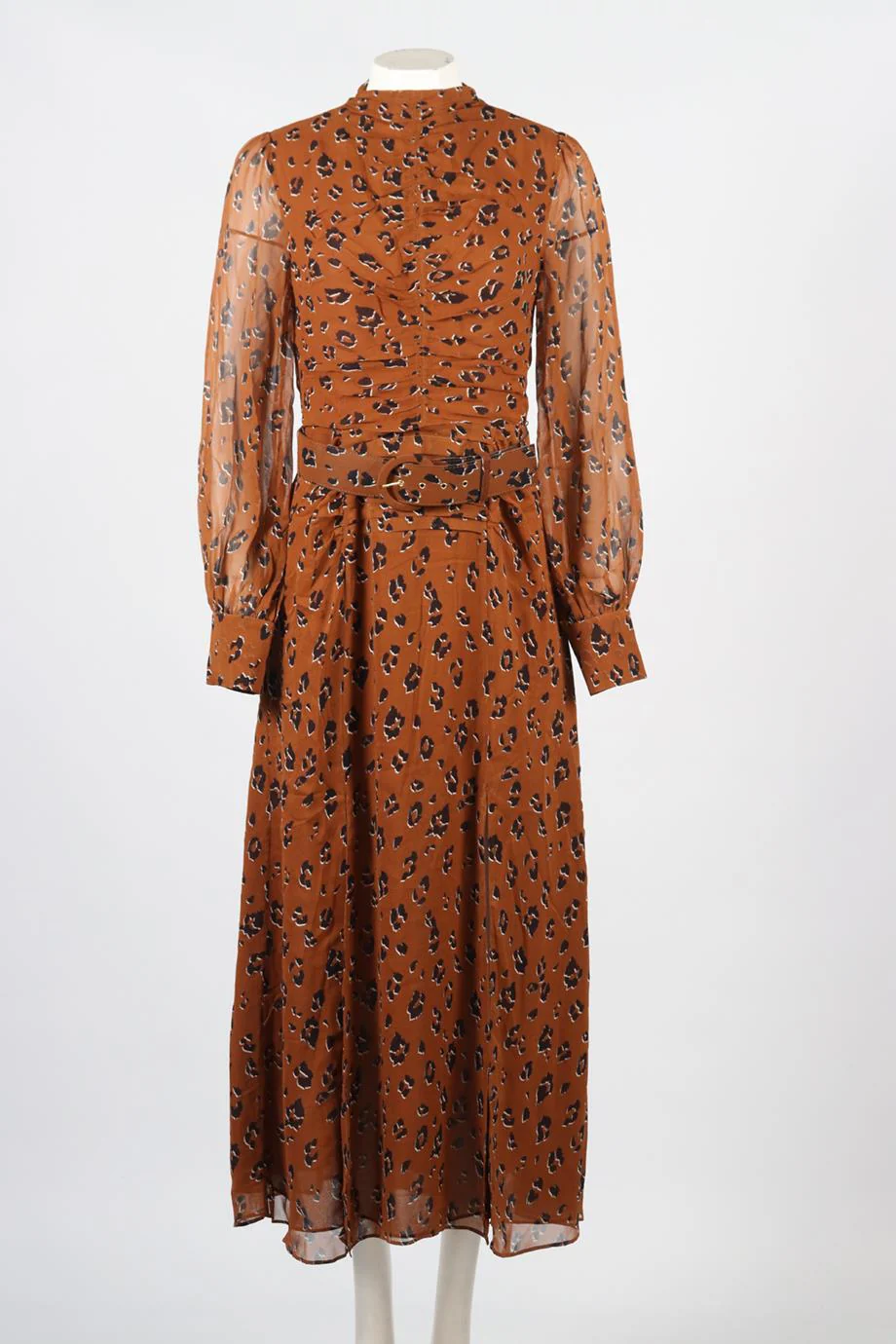 NICHOLAS PRINTED SILK MAXI DRESS UK 14 - Image 2