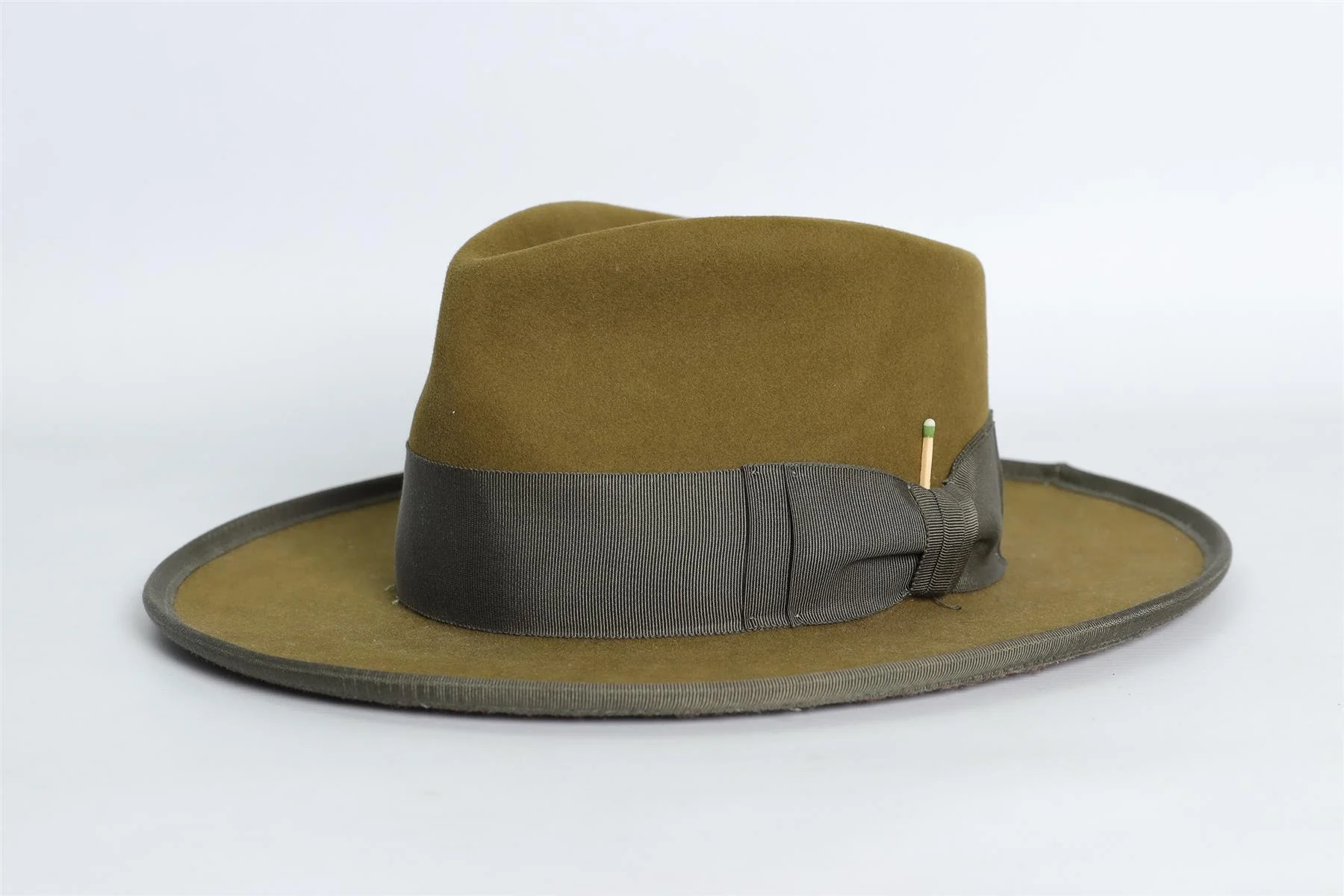 NICK FOUQUET GREEN FELT FEDORA 59 CM - Image 2