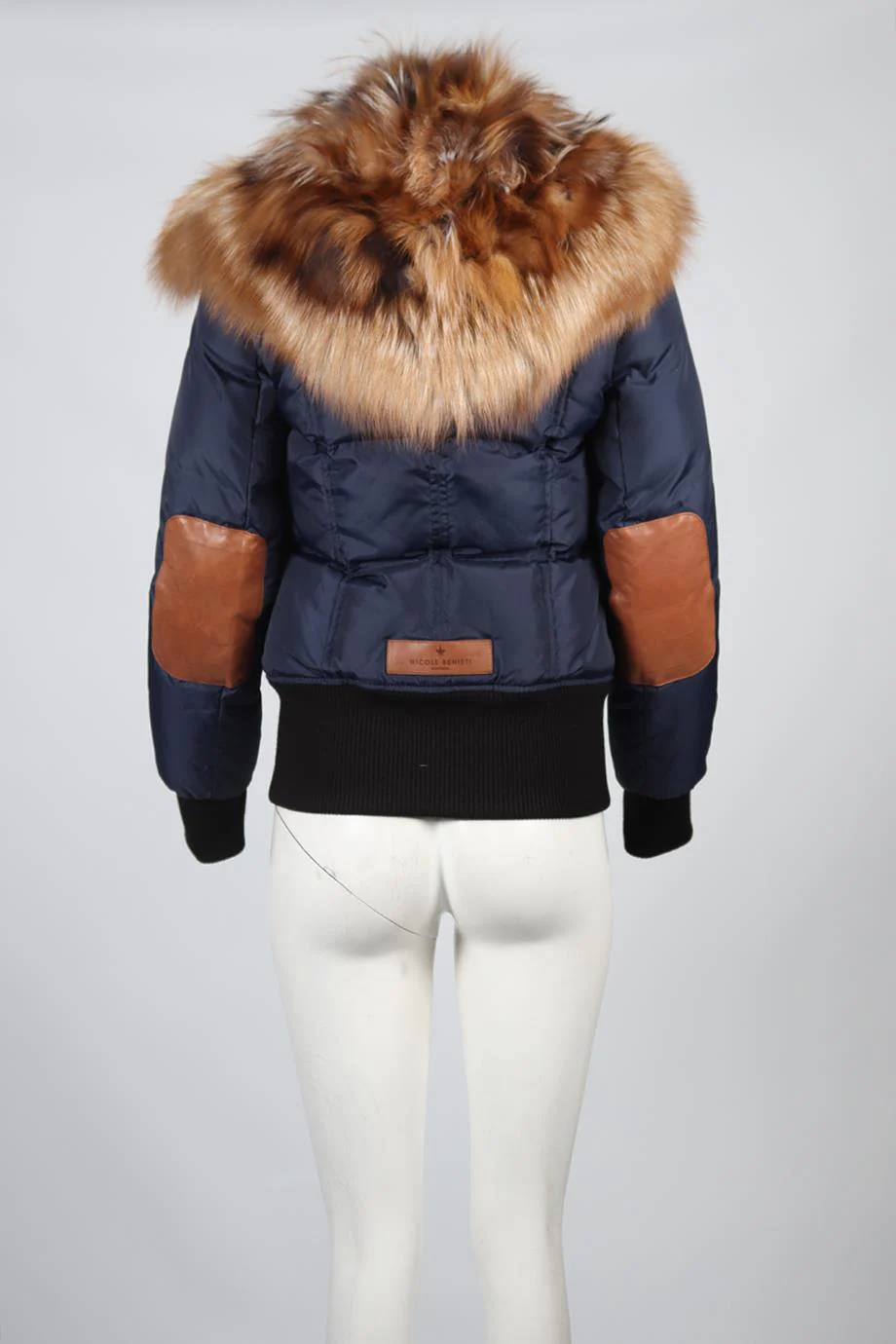 NICOLE BENISTI PADDED FOX FUR AND SHELL DOWN JACKET SMALL - Image 3