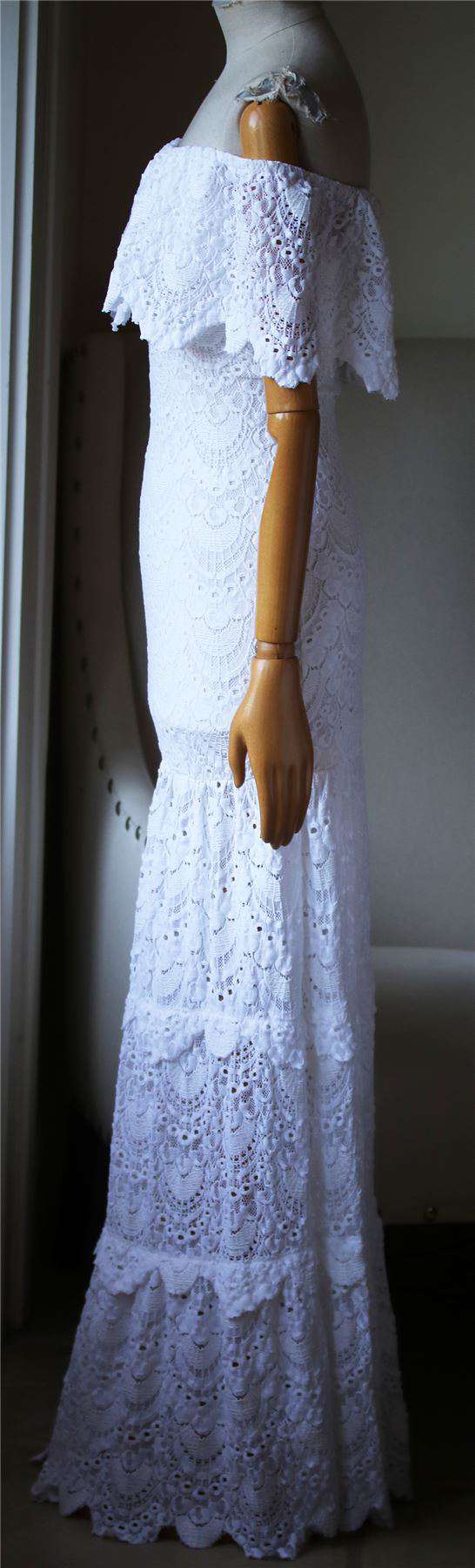 NIGHTCAP POSITANO CROCHET MAXI DRESS SMALL - Image 4