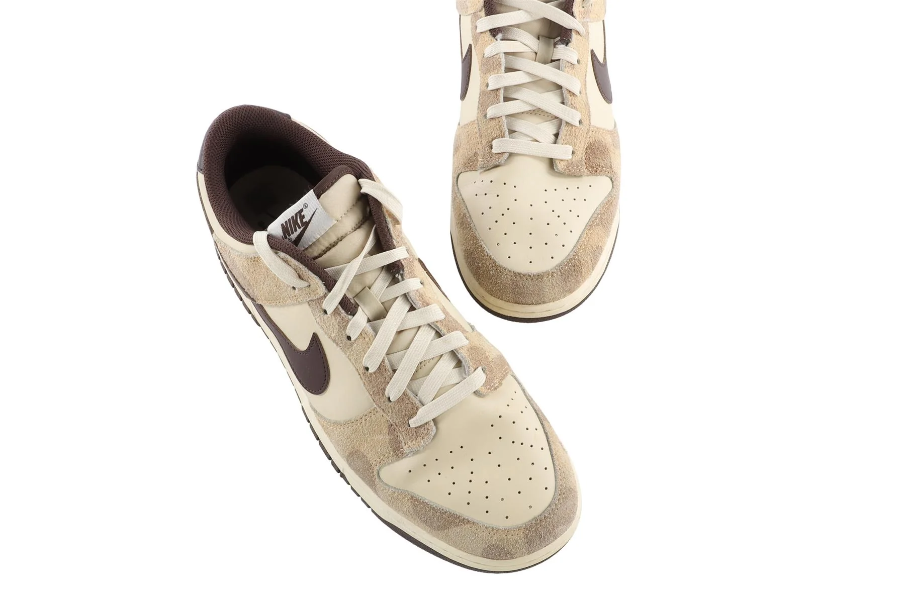 NIKE BEIGE DUNK ANIMAL PACK CHEETAH MEN'S LEATHER SNEAKERS EU 47.5 UK 12 US 13 - Image 4