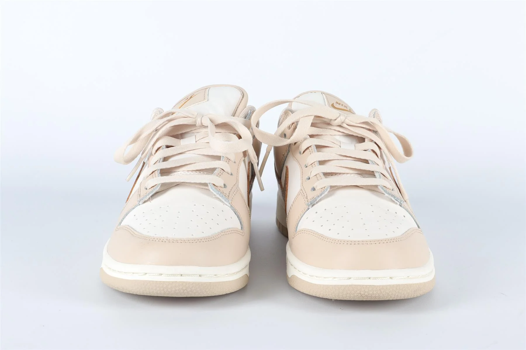 NIKE BEIGE DUNK GOLD SWOOSH SNEAKERS EU 39 UK 5.5 US 8 - Image 3