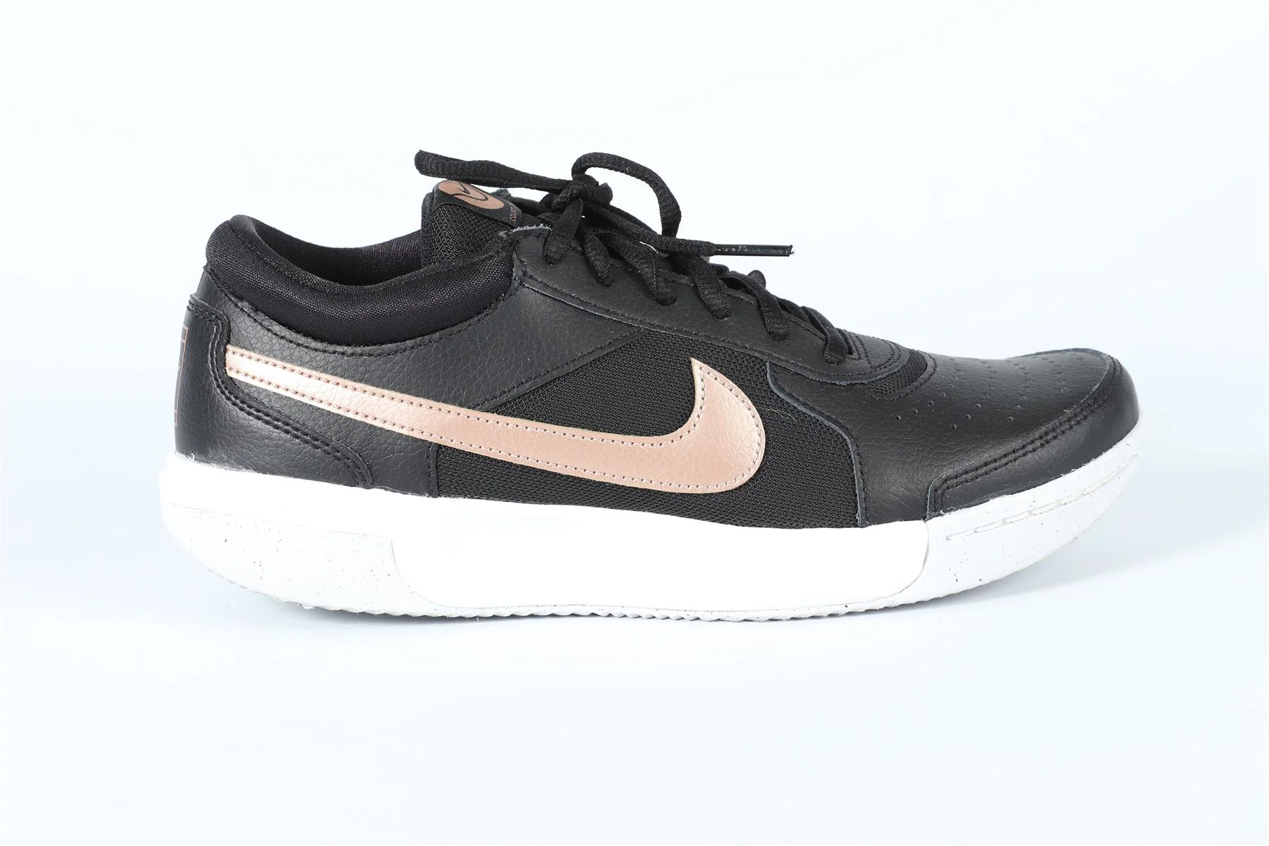 NIKE BLACK COURT LITE MESH SNEAKERS UK 5.5 US 8 EU 39 - Image 2