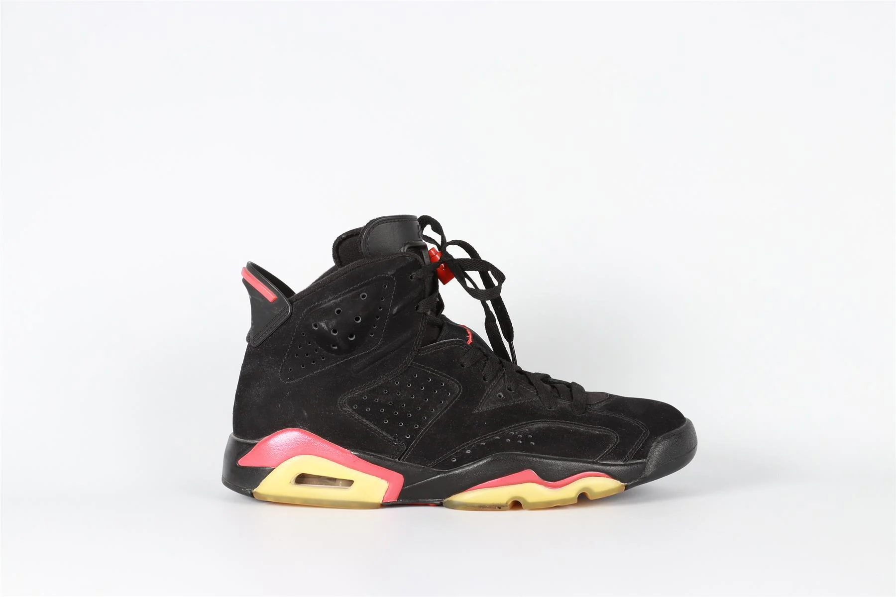 NIKE AIR JORDAN 6 RETRO VARSITY RED SUEDE SNEAKERS EU 44 UK 9 US 10 - Image 2