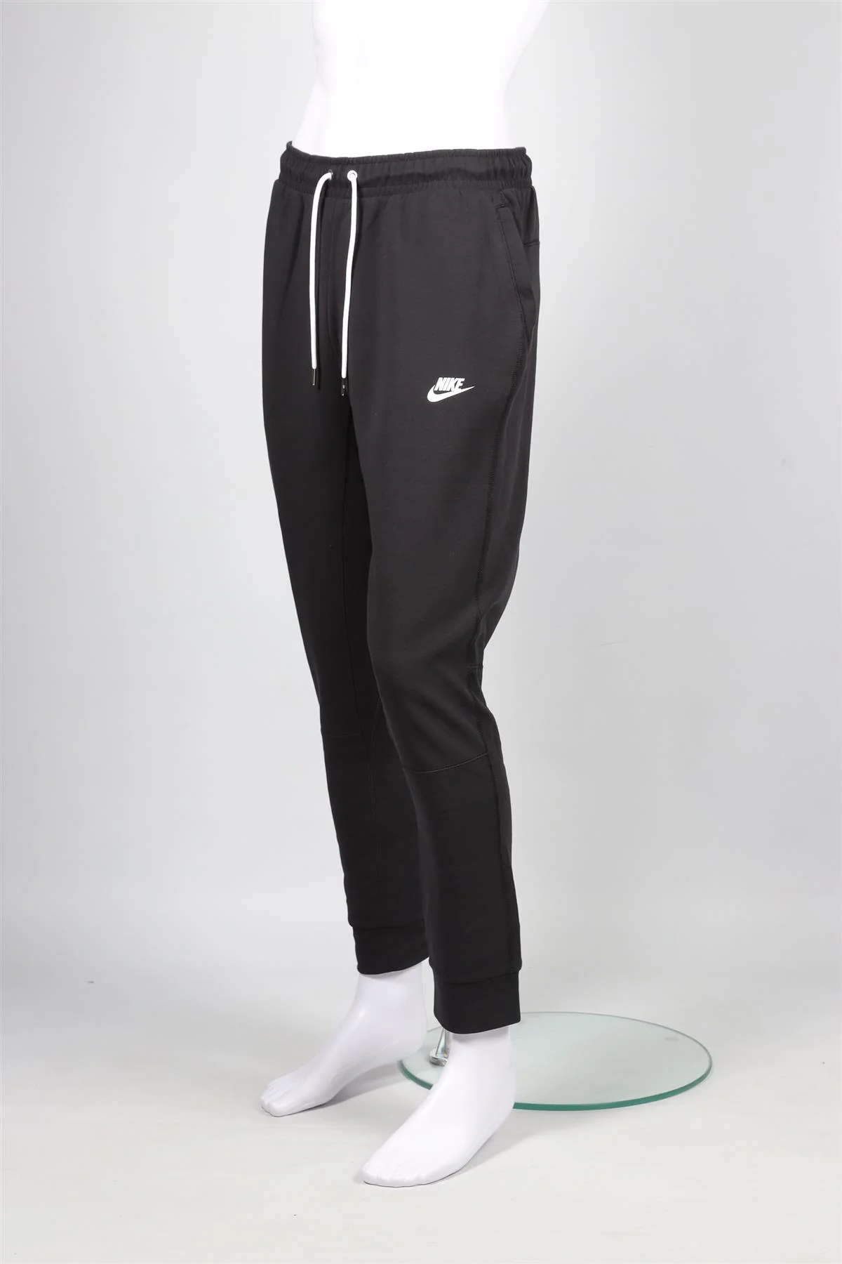 NIKE BLACK MEN'S COTTON TRACK PANTS MEDIUM - Image 3