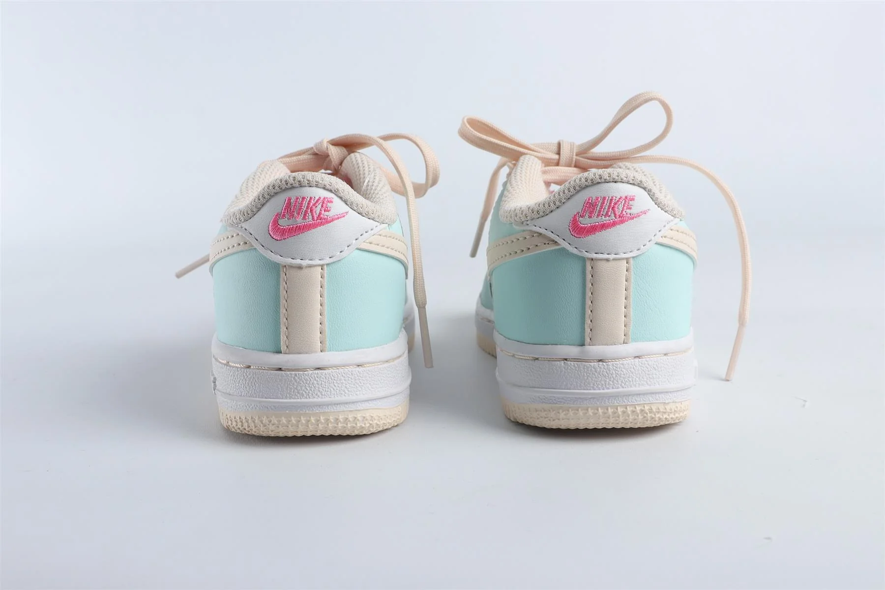 NIKE BLUE KIDS LEATHER SNEAKERS EU 27 UK 9.5 US 10 - Image 5