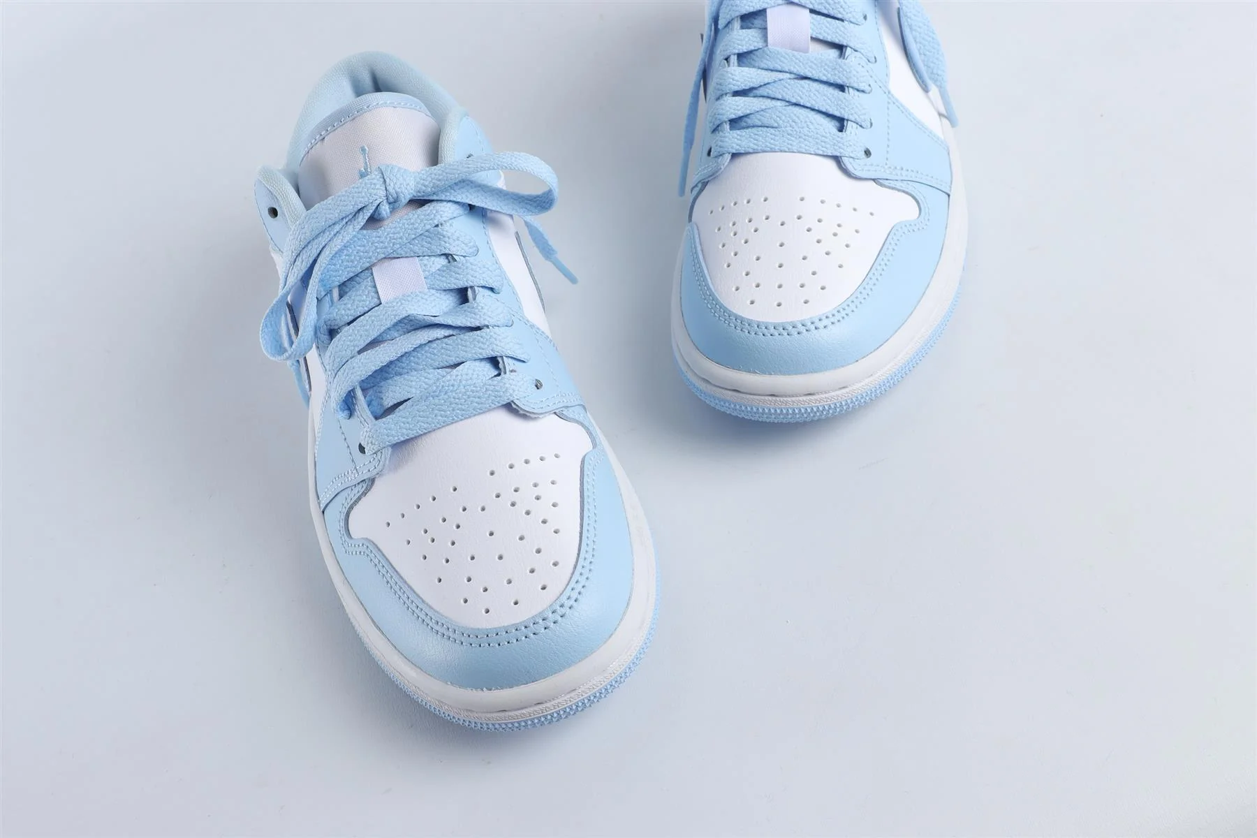 NIKE BLUE KIDS LEATHER SNEAKERS EU 35.5 UK 3 US 3.5 - Image 4