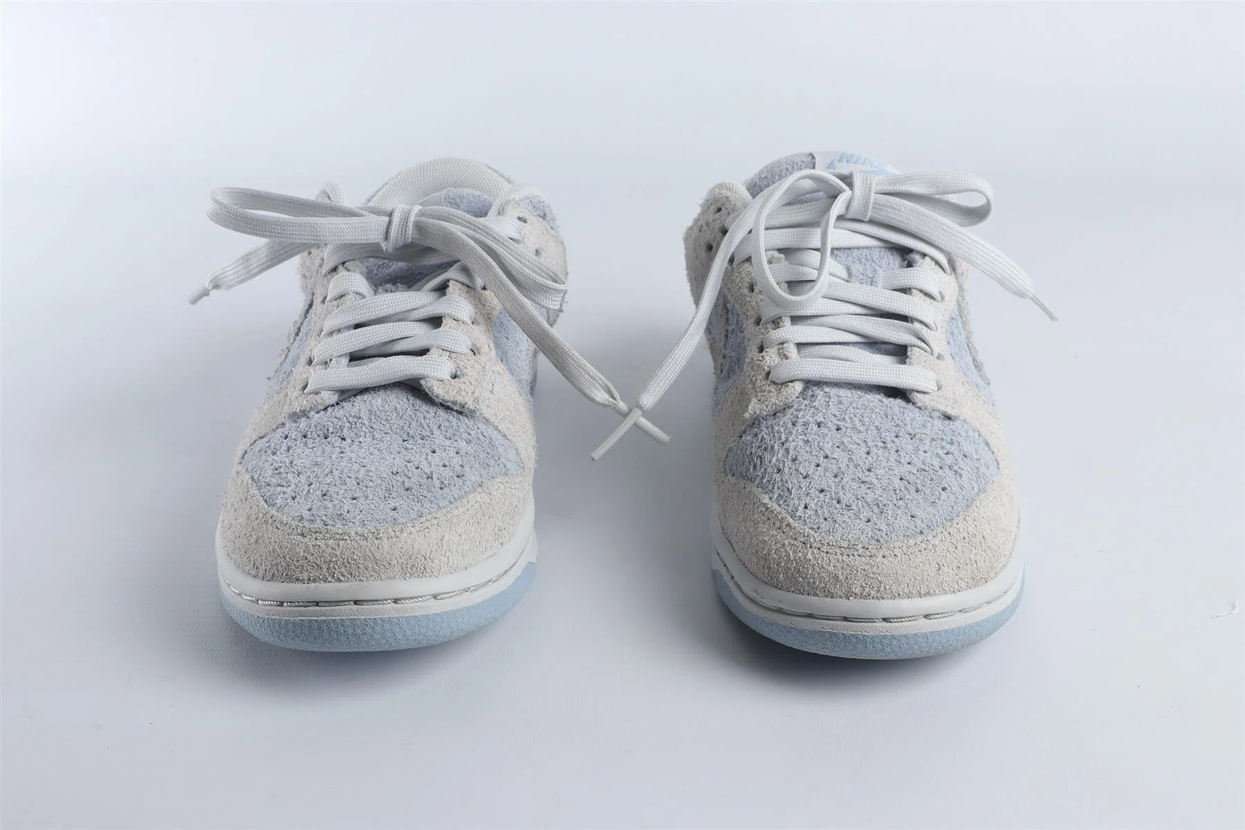 NIKE BLUE KIDS LEATHER SNEAKERS EU 35.5 UK 3 US 3.5 - Image 3