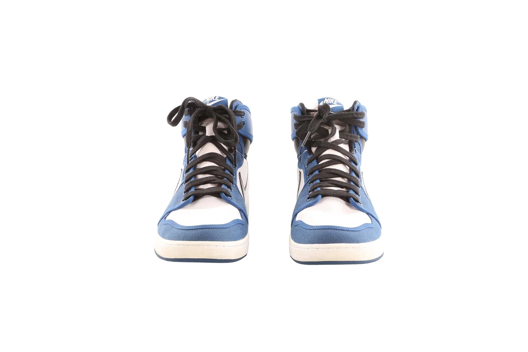 NIKE BLUE MEN'S JORDAN 1 KO STORM BLUE SNEAKERS UK 9.5 - Image 3