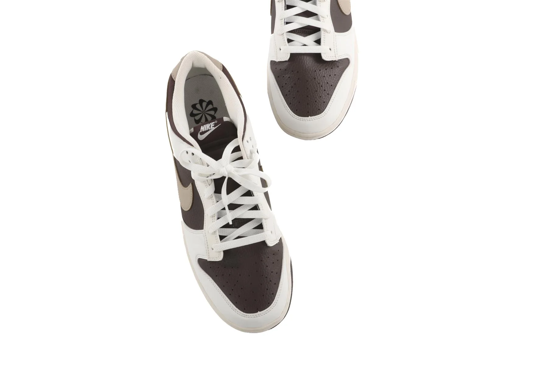 NIKE BROWN DUNK NEXT NATURE SUMMIT WHITE BAROQUE BROWN MEN'S LEATHER SNEAKERS EU 47.5 UK 12 US 13 - Image 4
