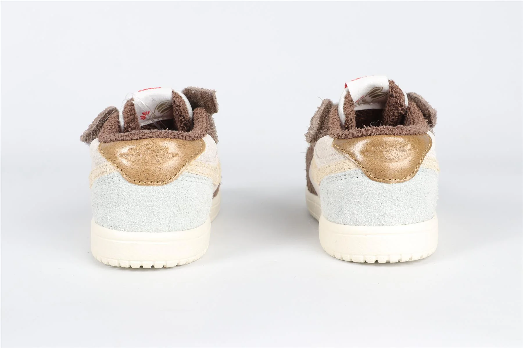 NIKE BROWN KIDS AIR JORDAN 1 LOW YEAR OF THE RABBIT SNEAKERS EU 25 UK 7.5 US 8 - Image 5