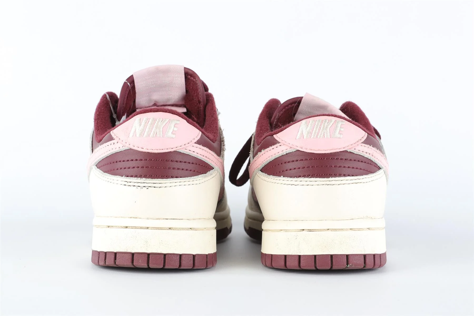 NIKE BURGUNDY LEATHER SNEAKERS EU 40.5 UK 6.5 US 7.5 - Image 5