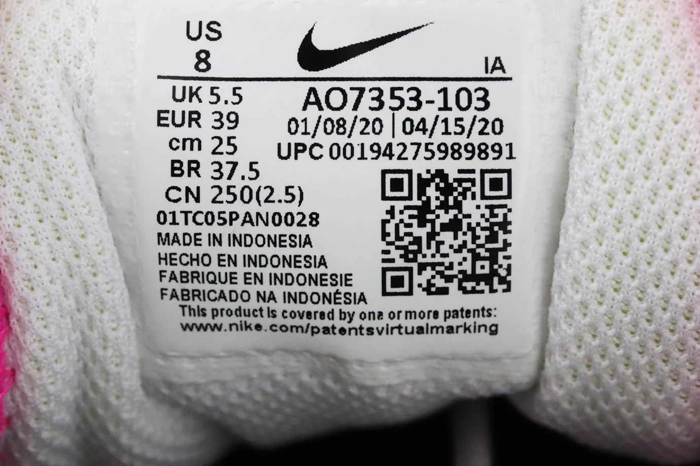 NIKE COURT AIR MAX MESH AND RUBBER SNEAKERS EU 39 UK 5.5 US 8 - Image 6