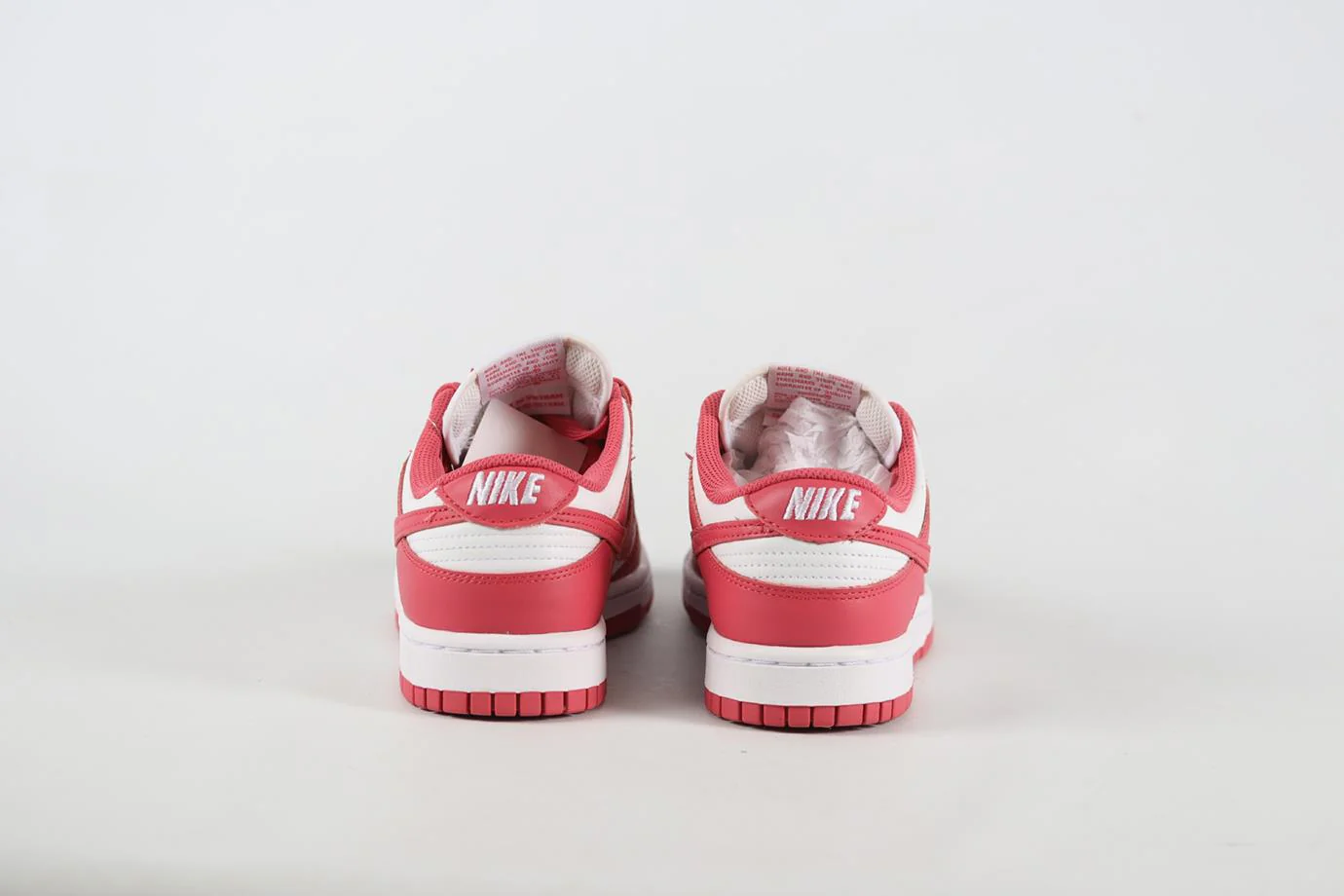 NIKE DUNK LOW ARCHEO PINK LEATHER SNEAKERS EU 39 UK 5.5 US 8 - Image 4