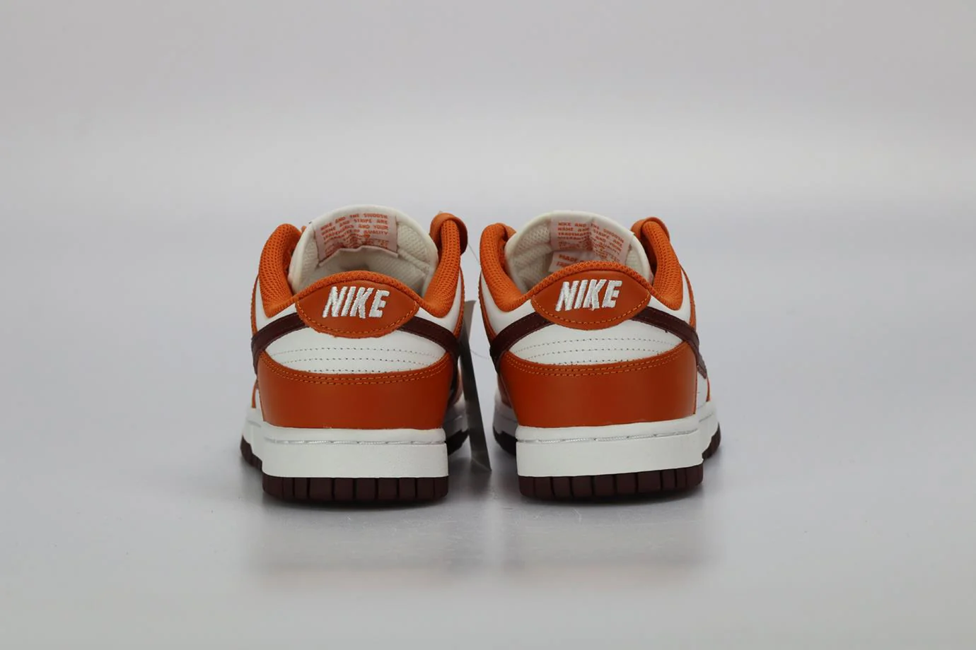 NIKE DUNK LOW BRONZE ECLIPSE LEATHER SNEAKERS EU 37.5 UK 5.5 US 8 - Image 4