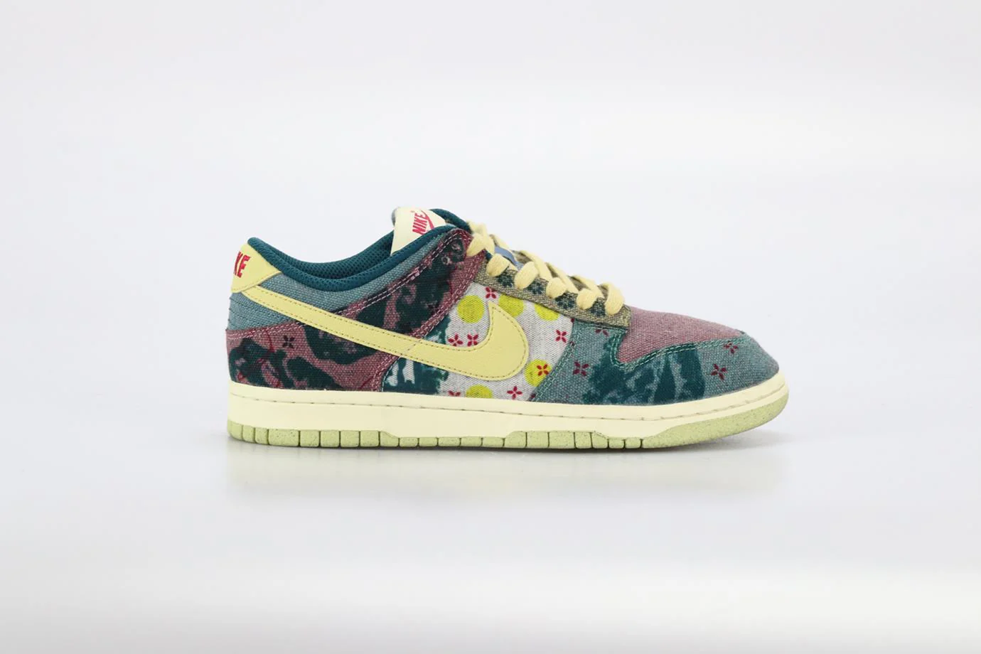 NIKE DUNK LOW COMMUNITY GARDEN CANVAS SNEAKERS EU 38.5 UK 5.5 US 6 - Image 2