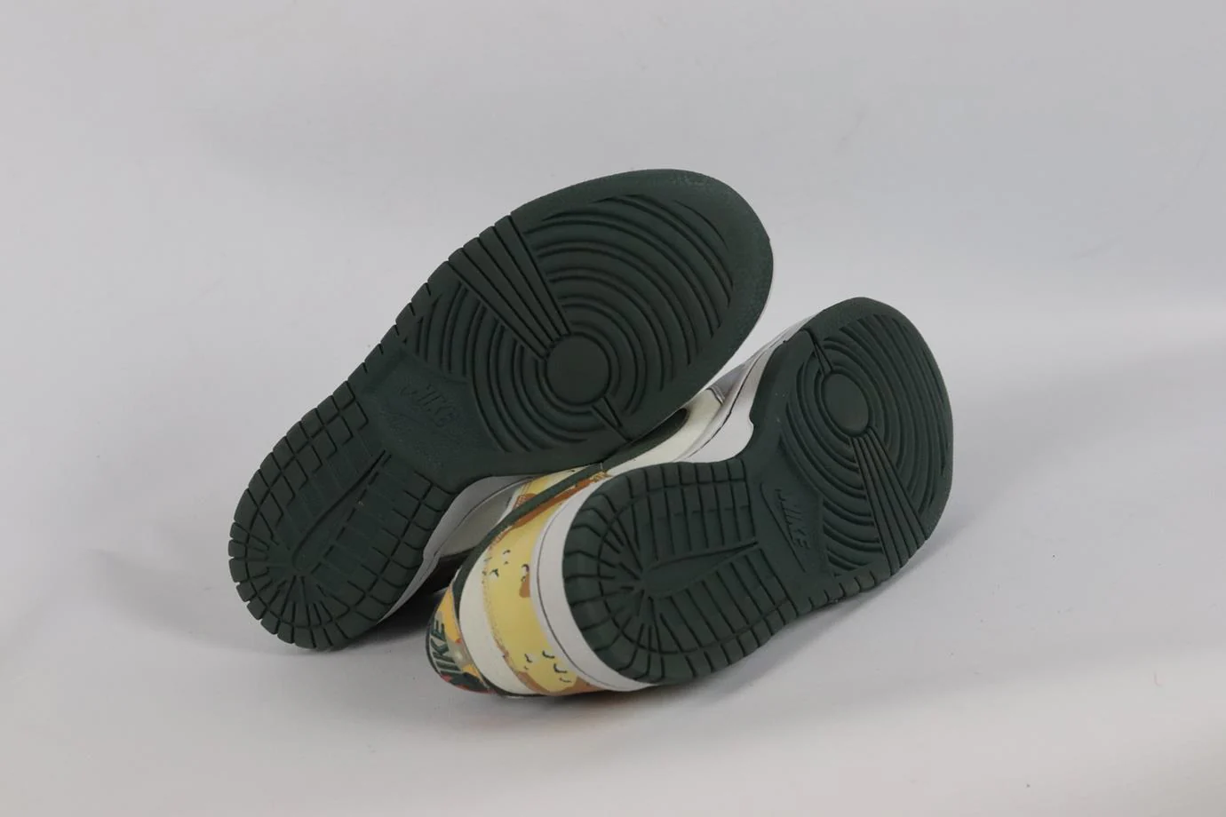 NIKE DUNK LOW SE SAIL MULTI CAMO FAUX LEATHER AND CANVAS SNEAKERS EU 40 UK 6 US 7 - Image 5