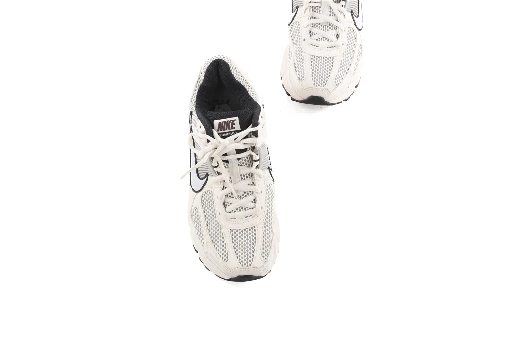 NIKE ECRU ZOOM VOMERO FIVE PHANTOM MESH SNEAKERS EU 39 UK 5.5 US 8 - Image 4