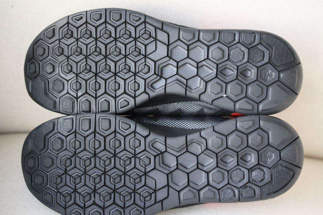 NIKE FREE 5.0 SHIELD ID BLACK RED TRAINERS 38 UK 4.5 US 7 - Image 3