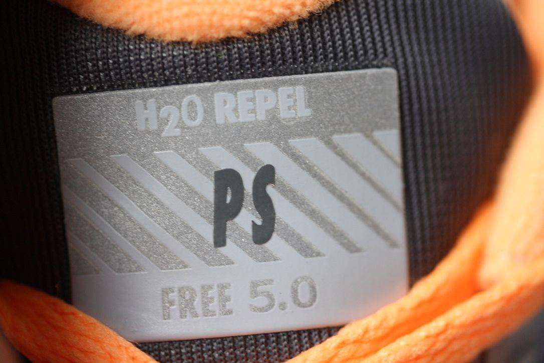 NIKE FREE 5.0 SHIELD ID GREY ORANGE TRAINERS 38 UK 4.5 US 7 - Image 5