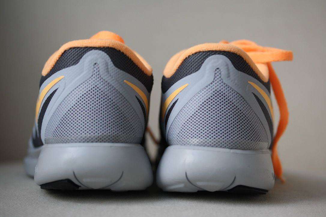 NIKE FREE 5.0 SHIELD ID GREY ORANGE TRAINERS 38 UK 4.5 US 7 - Image 6